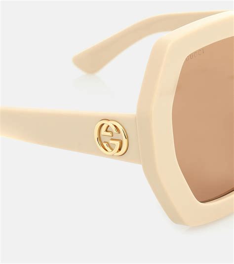 gucci hexagonal sunglasses|gucci sunglasses uv400.